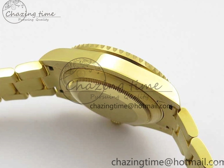 LN A2836 YG Dial Best Edition Wrapped Wrapped Bracelet Submariner Black 116618 D1F YG on 0207